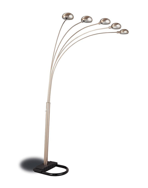 Kayd 5-light Floor Lamp with Curvy Dome Shades Chrome and Black - Theo's Factory Direct Mattress & Furniture (Columbus, OH)