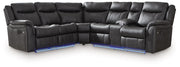 Sultan Meadow Reclining Sectional - Theo's Factory Direct Mattress & Furniture (Columbus, OH)