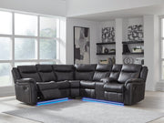 Sultan Meadow Reclining Sectional - Theo's Factory Direct Mattress & Furniture (Columbus, OH)
