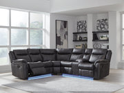 Sultan Meadow Reclining Sectional - Theo's Factory Direct Mattress & Furniture (Columbus, OH)