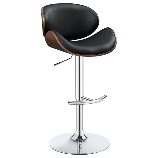 Harris Adjustable Bar Stool Black and Chrome - Theo's Factory Direct Mattress & Furniture (Columbus, OH)