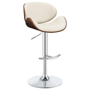 Harris Adjustable Bar Stool Ecru and Chrome - Theo's Factory Direct Mattress & Furniture (Columbus, OH)