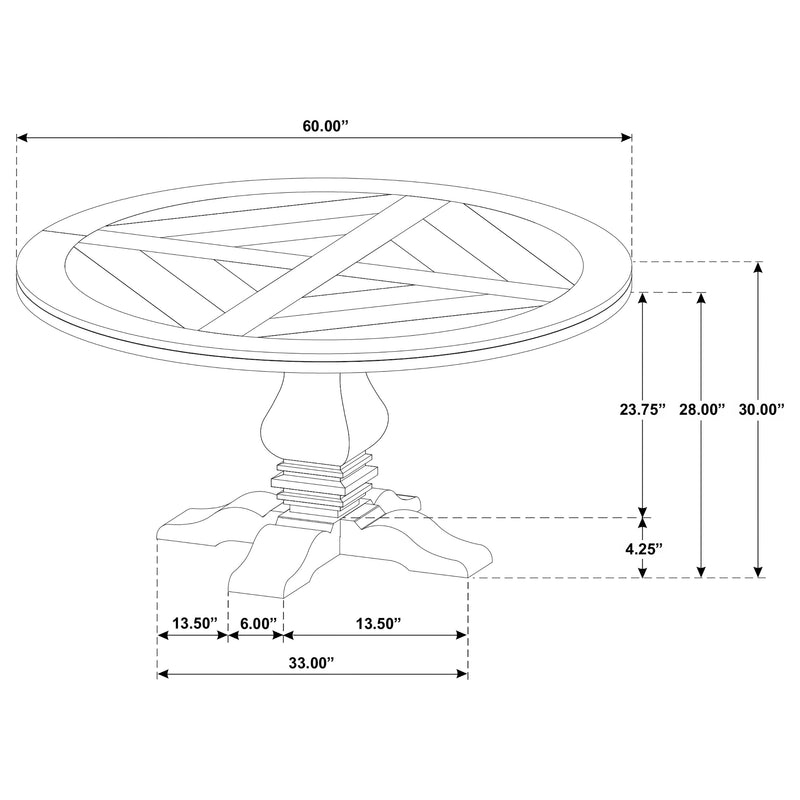 Florence 5 Pc Dining Set - Theo's Factory Direct Mattress & Furniture (Columbus, OH)