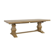 Florence Double Pedestal Dining Table Rustic Smoke - Theo's Factory Direct Mattress & Furniture (Columbus, OH)