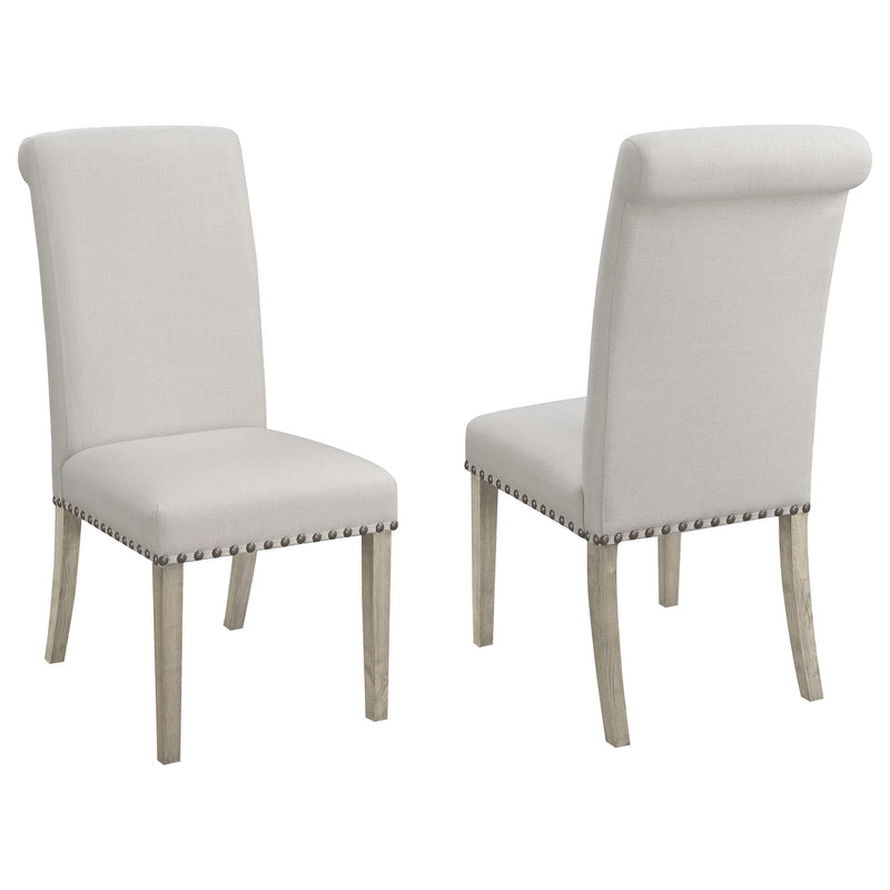 Salem Upholstered Side Chairs Rustic Smoke and Grey (Set of 2) - Theo's Factory Direct Mattress & Furniture (Columbus, OH)
