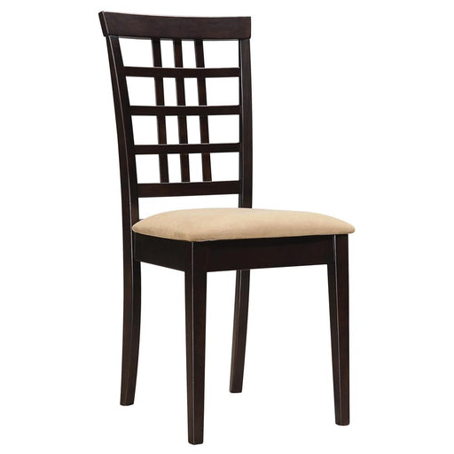 Kelso Lattice Back Dining Chairs Cappuccino (Set of 2) - Theo's Factory Direct Mattress & Furniture (Columbus, OH)
