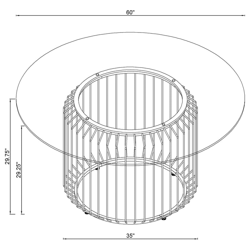 Veena Dining Tables - Theo's Factory Direct Mattress & Furniture (Columbus, OH)