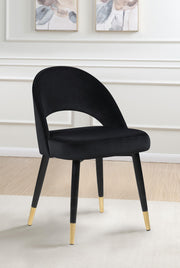 Lindsey Arched Back Upholstered Side Chairs Black (Set of 2) - Theo's Factory Direct Mattress & Furniture (Columbus, OH)