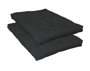 7" Deluxe Futon Pad Black - Theo's Factory Direct Mattress & Furniture (Columbus, OH)