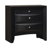 Briana Rectangular 2-drawer Nightstand Black - Theo's Factory Direct Mattress & Furniture (Columbus, OH)
