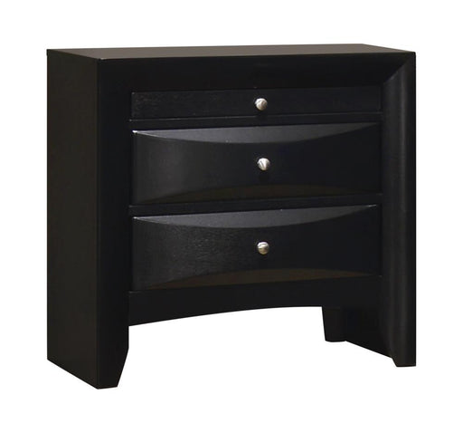 Briana Rectangular 2-drawer Nightstand Black - Theo's Factory Direct Mattress & Furniture (Columbus, OH)