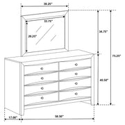 Briana Dresser With Mirror - Theo's Factory Direct Mattress & Furniture (Columbus, OH)