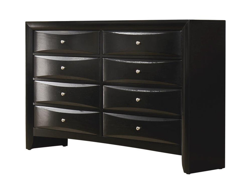 Briana Rectangular 8-drawer Dresser Black - Theo's Factory Direct Mattress & Furniture (Columbus, OH)