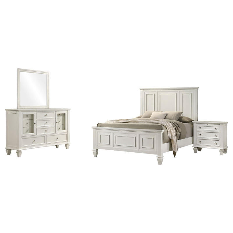 Sandy Beach 4 & 5 Piece Pc Bedroom Set Cal.King & E.King - Theo's Factory Direct Mattress & Furniture (Columbus, OH)