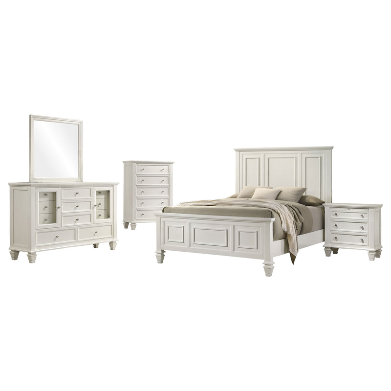Sandy Beach 4 & 5 Piece Pc Bedroom Set Cal.King & E.King - Theo's Factory Direct Mattress & Furniture (Columbus, OH)