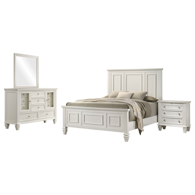 Sandy Beach 4 & 5 Piece Pc Bedroom Set Cal.King & E.King - Theo's Factory Direct Mattress & Furniture (Columbus, OH)