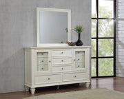 Sandy Beach Dresser With Mirror - Theo's Factory Direct Mattress & Furniture (Columbus, OH)
