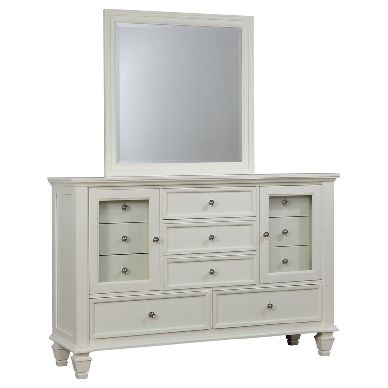 Sandy Beach Dresser With Mirror - Theo's Factory Direct Mattress & Furniture (Columbus, OH)