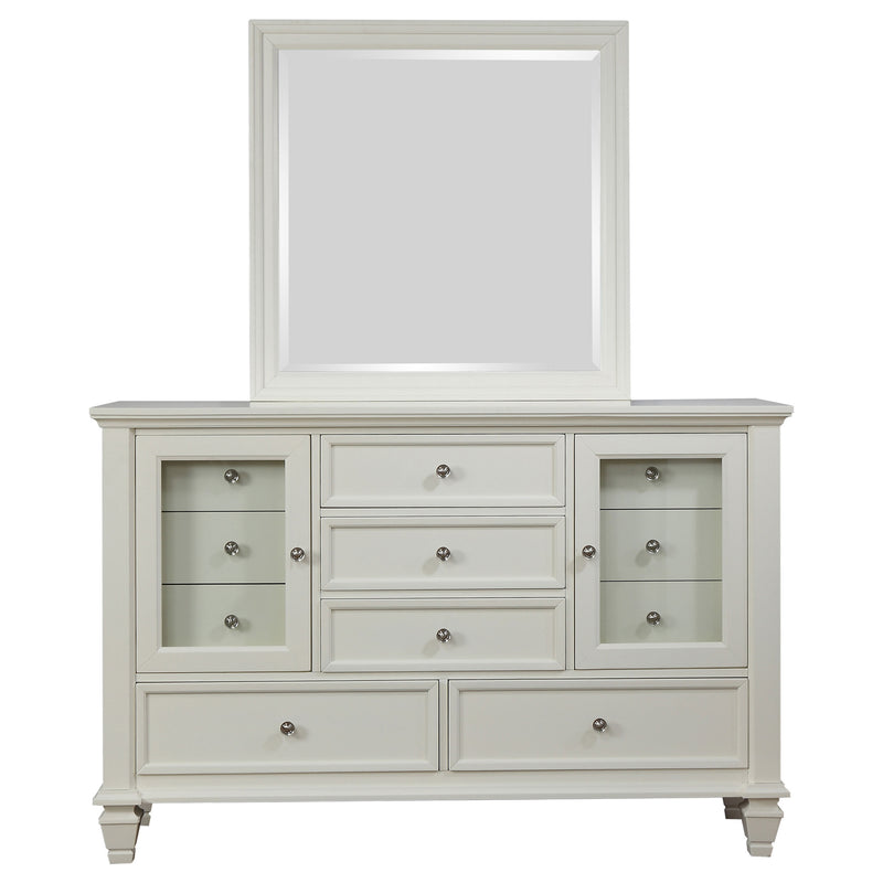 Sandy Beach Dresser With Mirror - Theo's Factory Direct Mattress & Furniture (Columbus, OH)