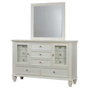 Sandy Beach Dresser With Mirror - Theo's Factory Direct Mattress & Furniture (Columbus, OH)