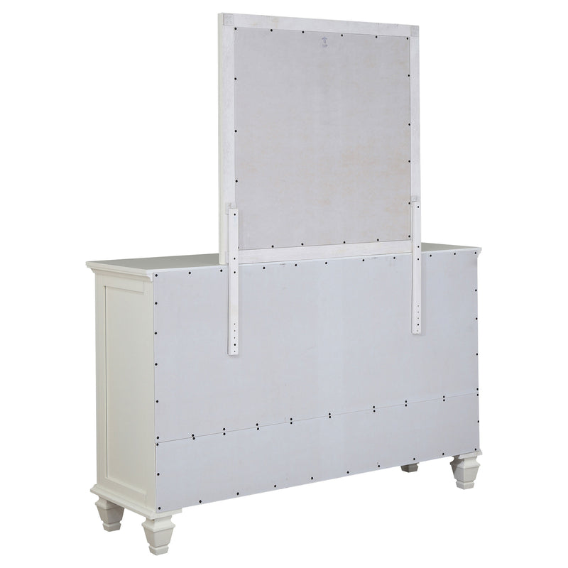 Sandy Beach Dresser With Mirror - Theo's Factory Direct Mattress & Furniture (Columbus, OH)