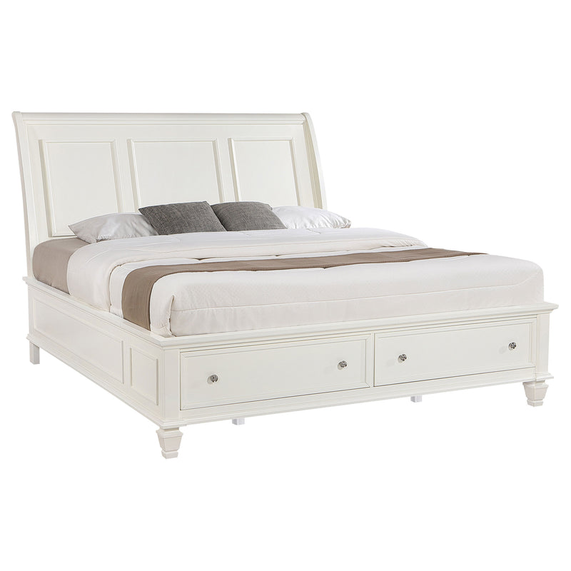 Sandy Beach Panel Platform Storage Bed - Theo's Factory Direct Mattress & Furniture (Columbus, OH)