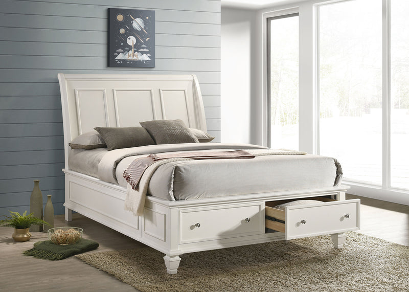 Sandy Beach Panel Platform Storage Bed - Theo's Factory Direct Mattress & Furniture (Columbus, OH)
