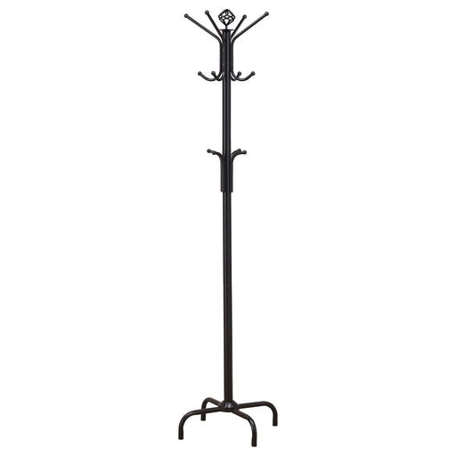 Collier 12-hook Coat Rack Black - Theo's Factory Direct Mattress & Furniture (Columbus, OH)