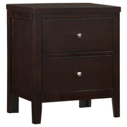 Carlton 2-drawer Rectangular Nightstand Cappuccino - Theo's Factory Direct Mattress & Furniture (Columbus, OH)