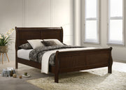 Louis Philippe Sleigh Panel Bed - Theo's Factory Direct Mattress & Furniture (Columbus, OH)