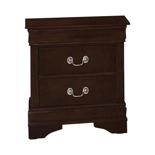 Louis Philippe 2-drawer Nightstand Cappuccino - Theo's Factory Direct Mattress & Furniture (Columbus, OH)