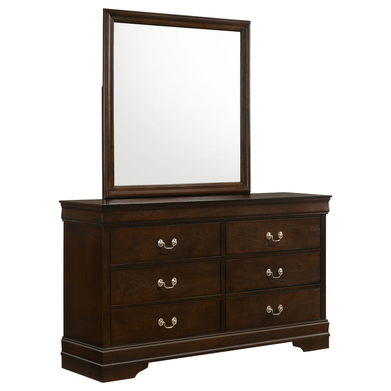 Louis Philippe Dresser with Mirror - Theo's Factory Direct Mattress & Furniture (Columbus, OH)