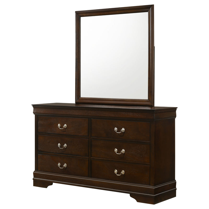 Louis Philippe Dresser with Mirror - Theo's Factory Direct Mattress & Furniture (Columbus, OH)
