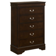 Louis Philippe Chest Brown - Theo's Factory Direct Mattress & Furniture (Columbus, OH)