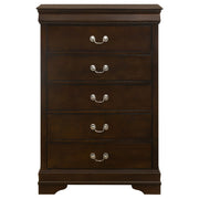 Louis Philippe Chest Brown - Theo's Factory Direct Mattress & Furniture (Columbus, OH)