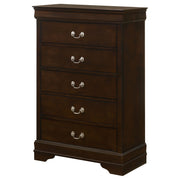 Louis Philippe Chest Brown - Theo's Factory Direct Mattress & Furniture (Columbus, OH)