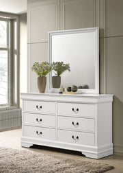 Louis Philippe Dresser with Mirror - Theo's Factory Direct Mattress & Furniture (Columbus, OH)