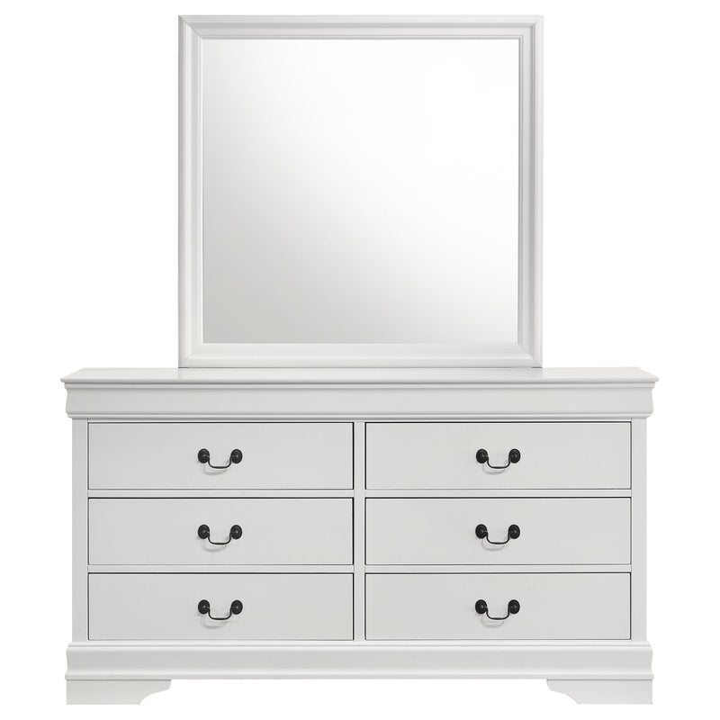 Louis Philippe Dresser with Mirror - Theo's Factory Direct Mattress & Furniture (Columbus, OH)
