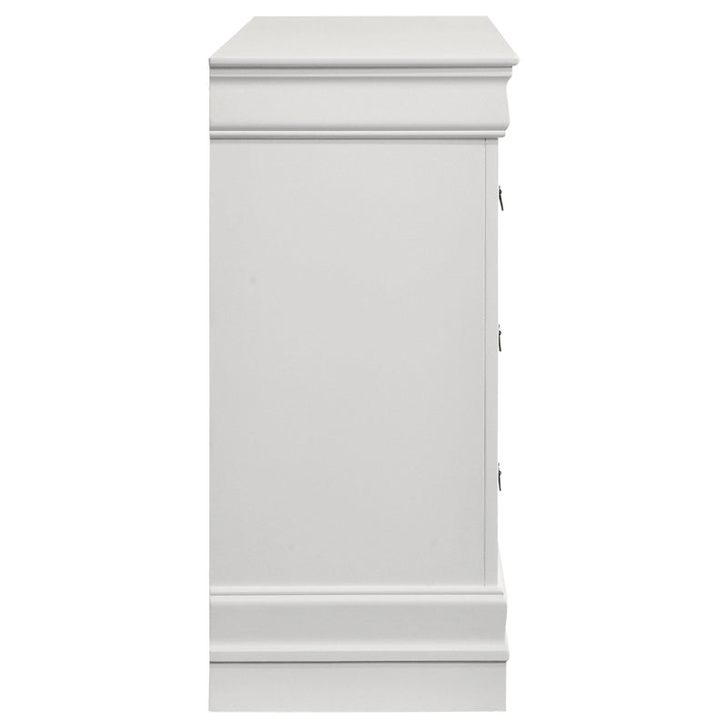 Louis Philippe 6-drawer Dresser White - Theo's Factory Direct Mattress & Furniture (Columbus, OH)
