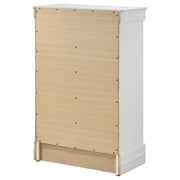 Louis Philippe 5-drawer Bedroom Chest White - Theo's Factory Direct Mattress & Furniture (Columbus, OH)