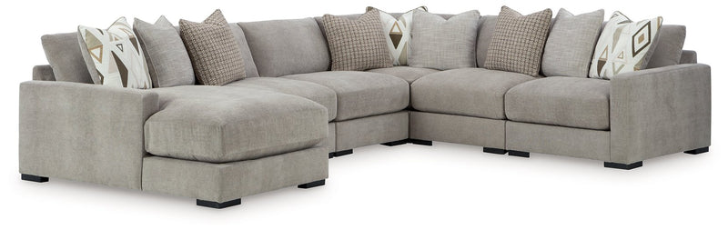 Aslan Court Sectional with Chaise - Theo's Factory Direct Mattress & Furniture (Columbus, OH)