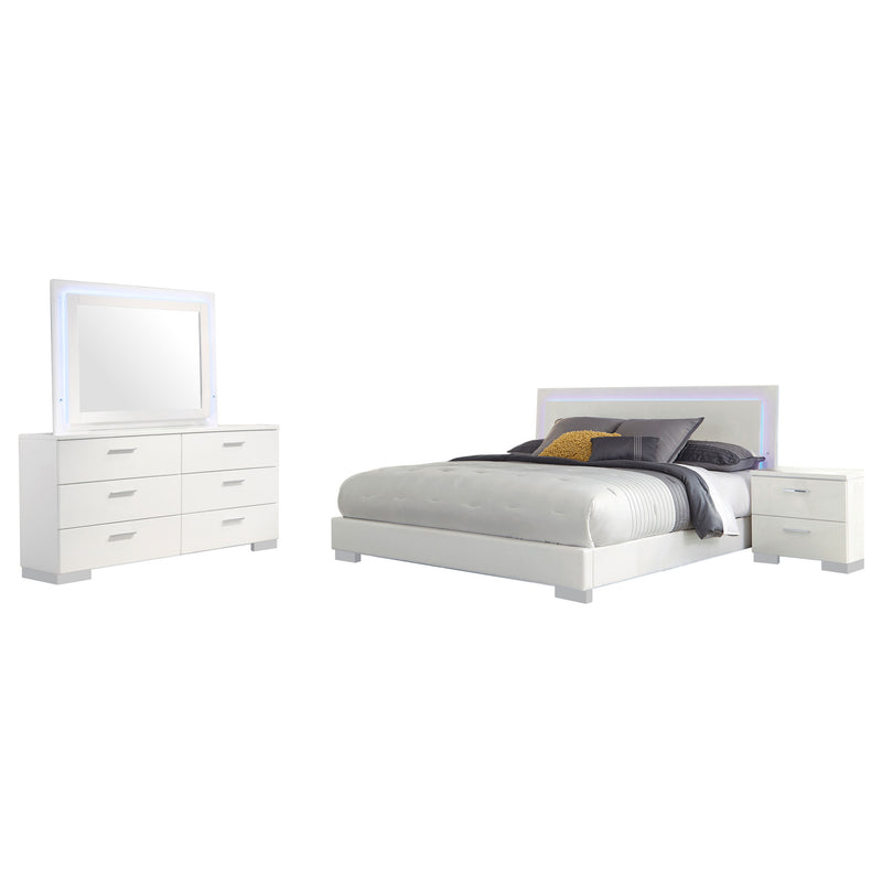 Felicity Bedroom Set White - Theo's Factory Direct Mattress & Furniture (Columbus, OH)