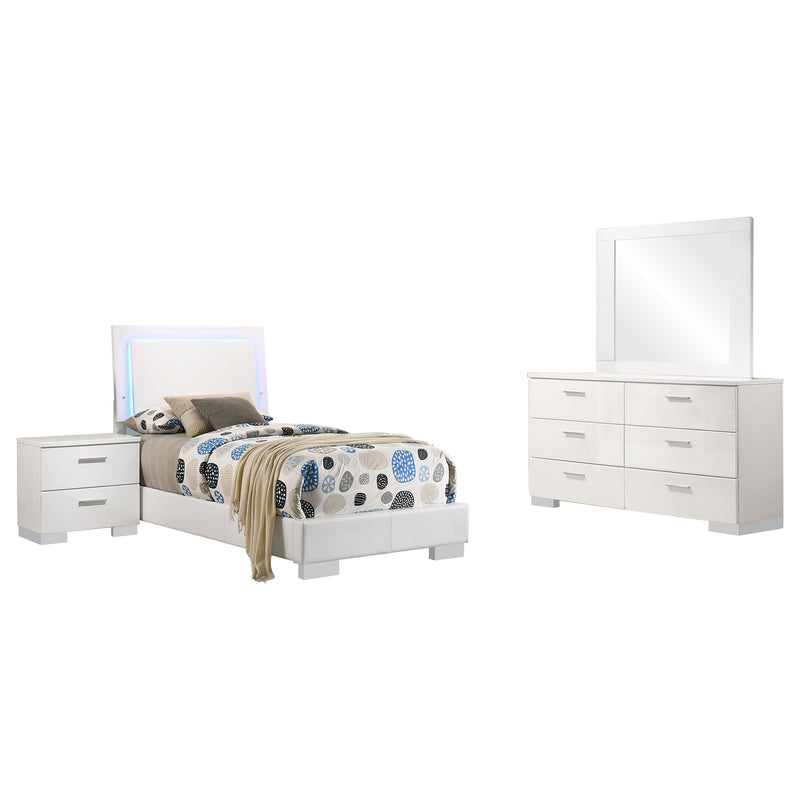 Felicity Bedroom Set White - Theo's Factory Direct Mattress & Furniture (Columbus, OH)