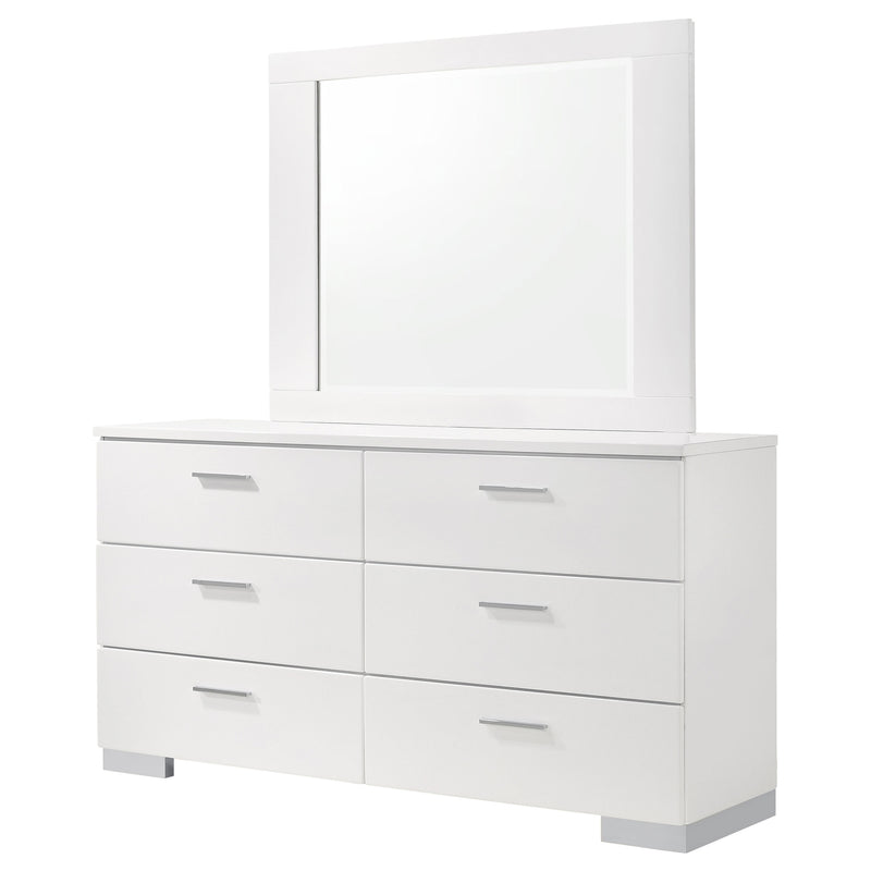 Felicity Dresser With Mirror - Theo's Factory Direct Mattress & Furniture (Columbus, OH)