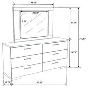 Felicity Dresser With Mirror - Theo's Factory Direct Mattress & Furniture (Columbus, OH)