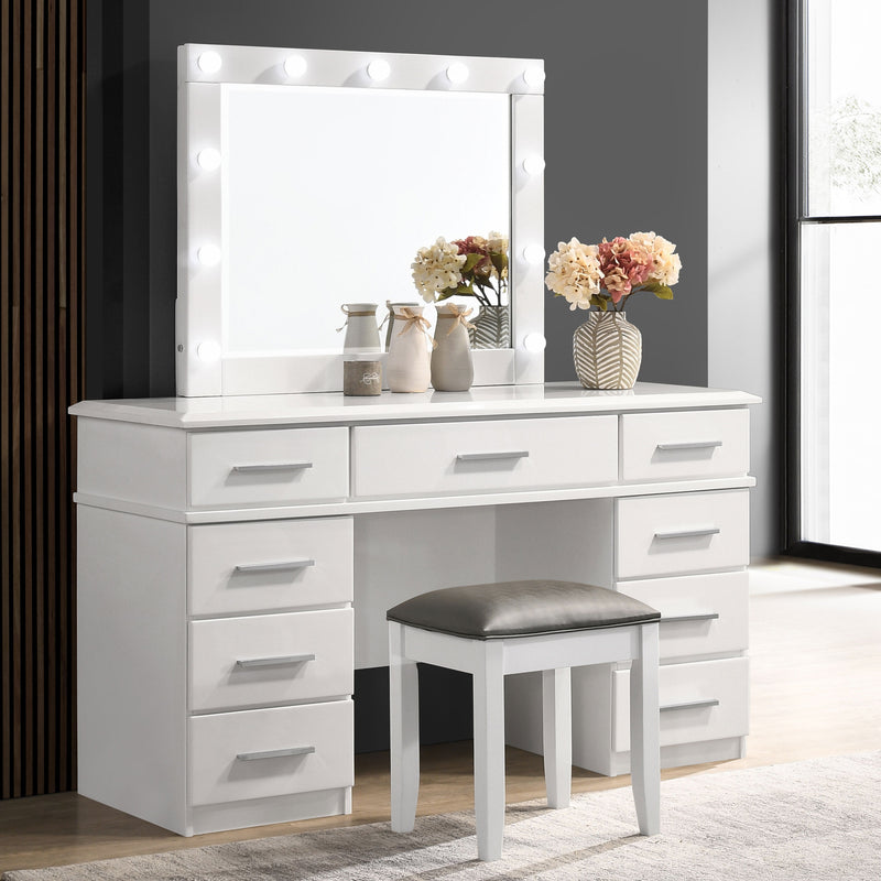 Felicity Vanity Stools - Theo's Factory Direct Mattress & Furniture (Columbus, OH)
