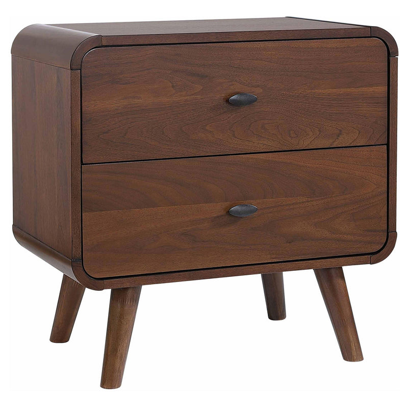 Robyn 2-drawer Nightstand Dark Walnut - Theo's Factory Direct Mattress & Furniture (Columbus, OH)