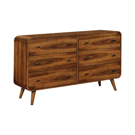 Robyn 6-drawer Dresser Dark Walnut - Theo's Factory Direct Mattress & Furniture (Columbus, OH)
