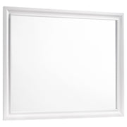 Barzini Rectangle Dresser Mirror White - Theo's Factory Direct Mattress & Furniture (Columbus, OH)