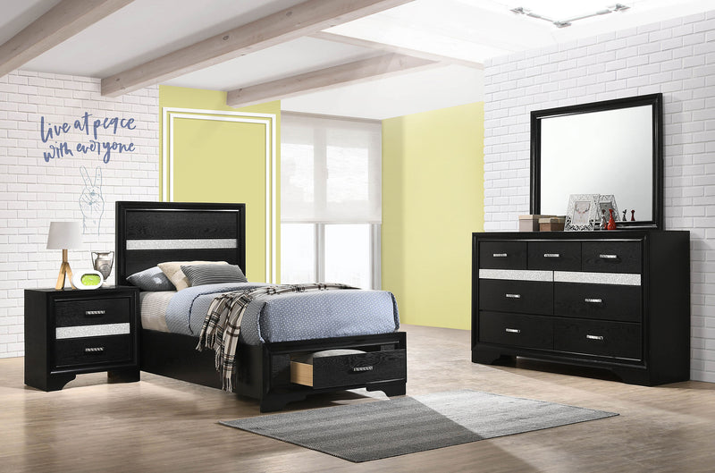 Miranda Bedroom Sets Black - Theo's Factory Direct Mattress & Furniture (Columbus, OH)